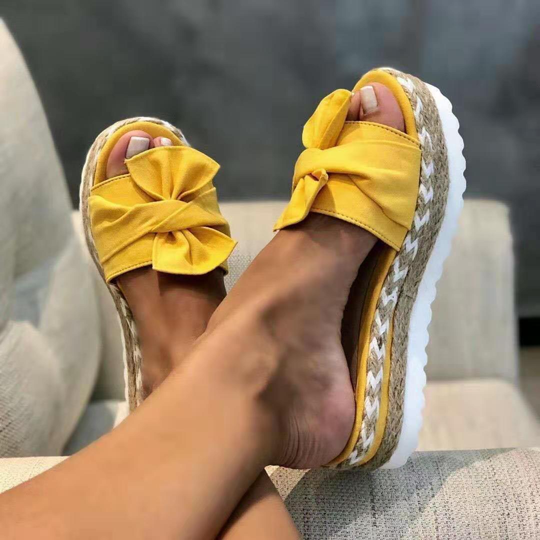 Bow Wedges Sandals