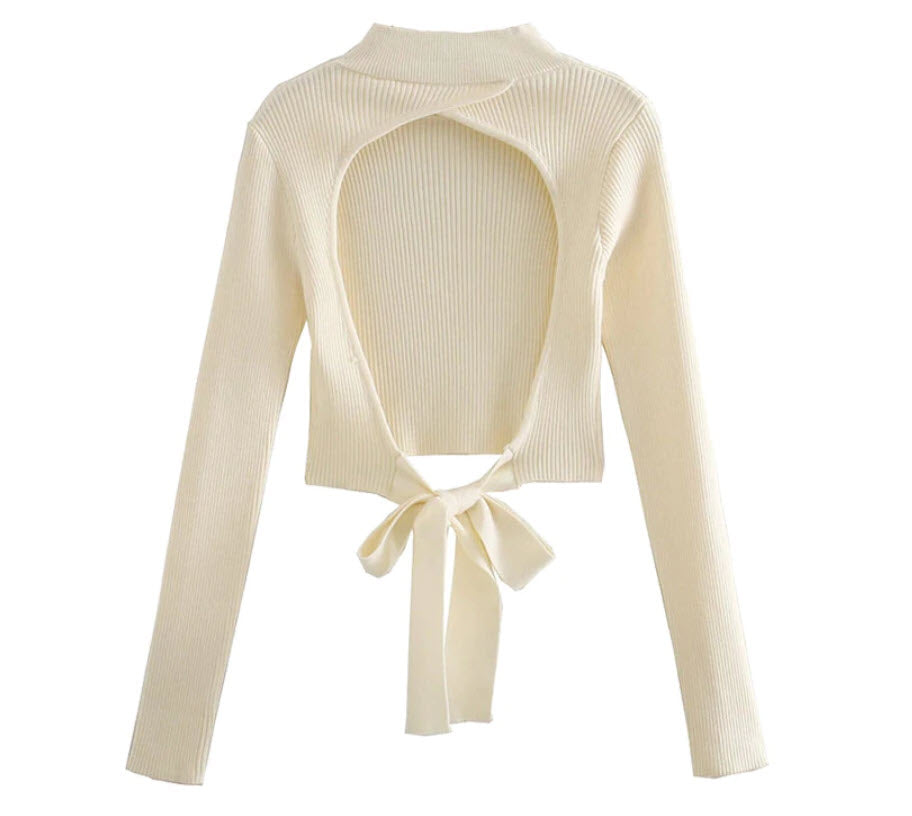 Chloe Bow Knitted Pullover