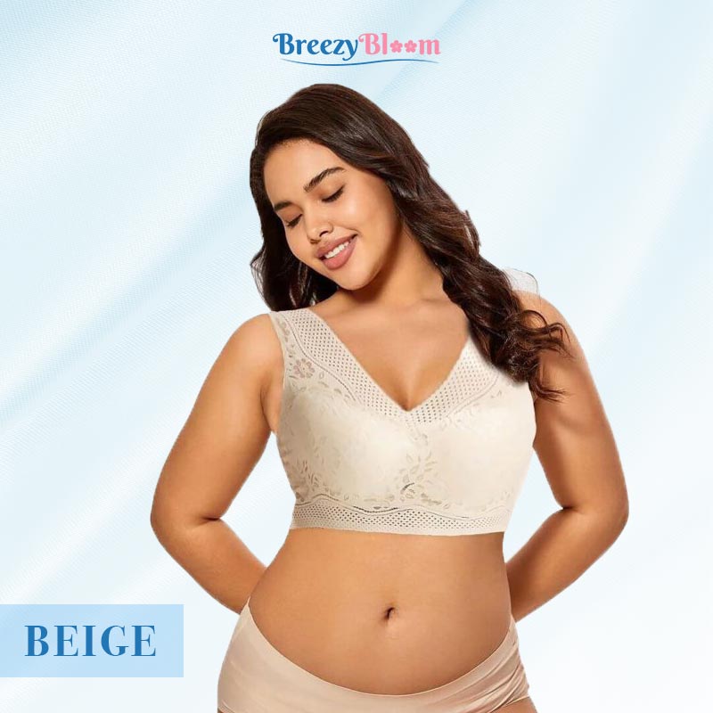 BreezyBloom - Sexy Breathable Thin Bra