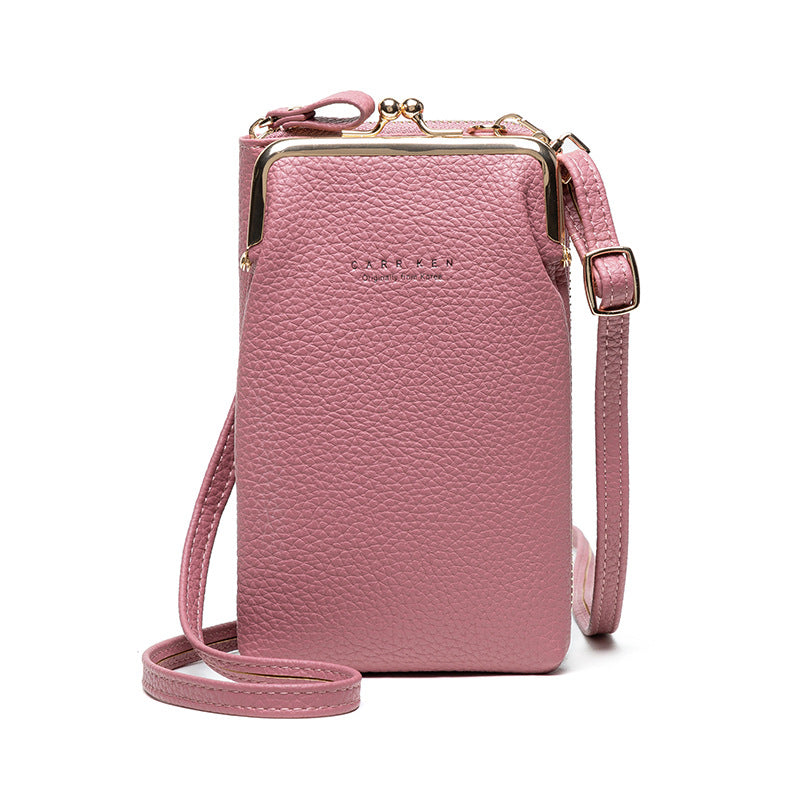 Crystal Leather Shoulder Bag