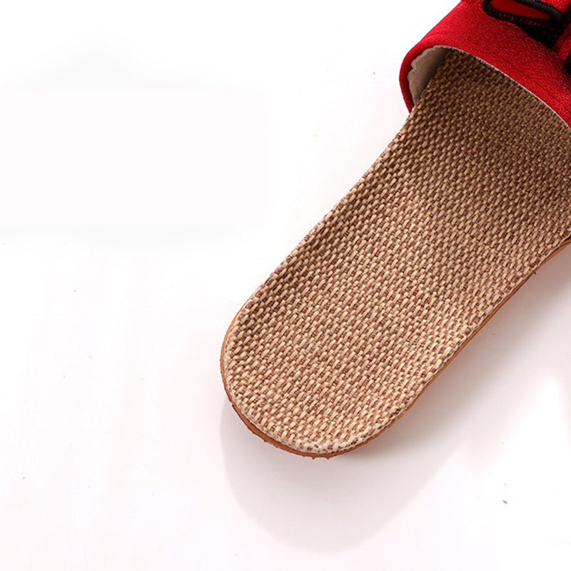 BUTTERFLY-KNOT HOUSE SLIPPERS