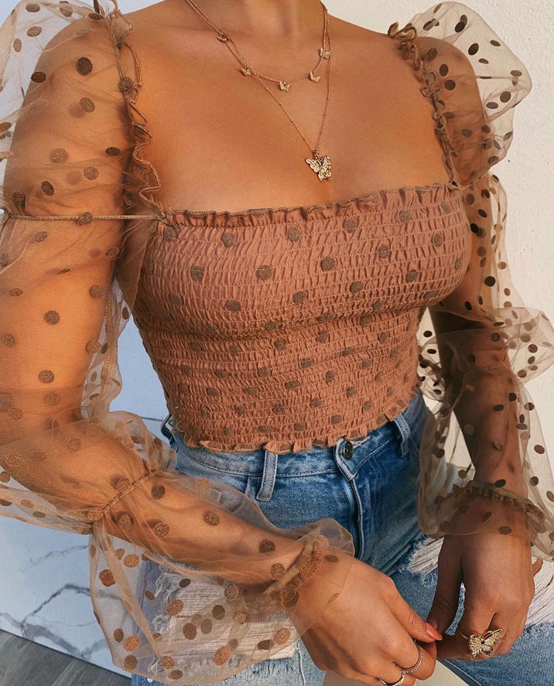 Noa Polka Dot Top
