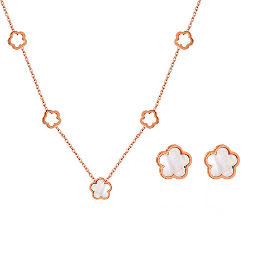 Five Clover Leaf Jewelry Sets