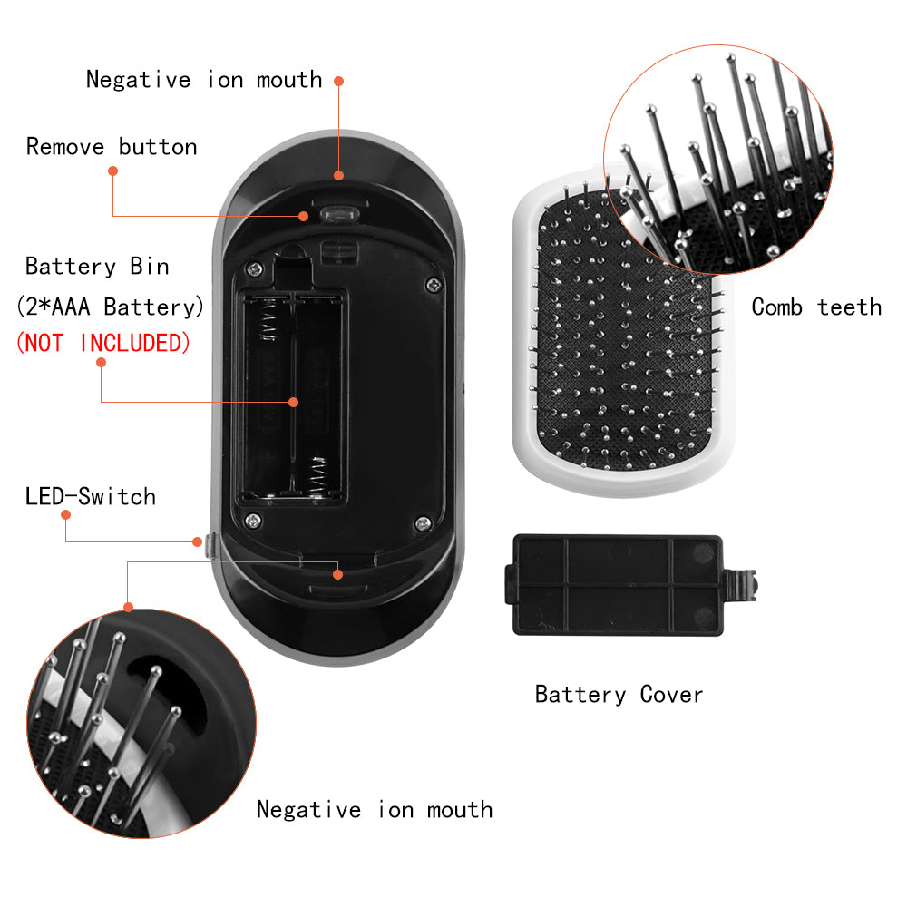 FrizzStop - Portable Electric Ionic Hairbrush